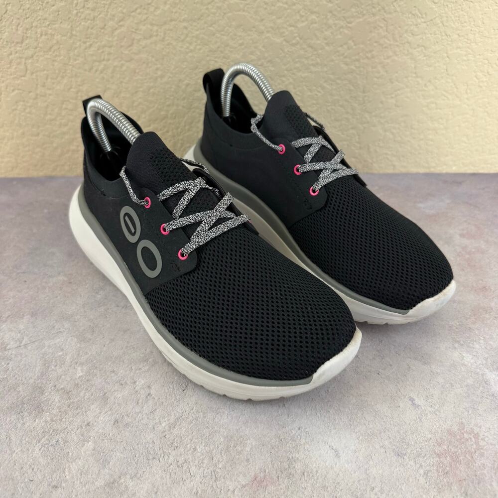 OOFOS OOmg Sport LS Recovery Comfort Sneakers Low Top Black Womens 8.5 EUR 39.5